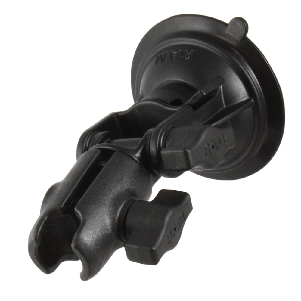 RAM Mount RAM Twist - Lock Composite Suction Cup Ratchet Mount w/Socket Arm [RAP - B - 104 - 224U - QU1], Suction Cup Mounts, RAM Mounting Systems, , , at Festive Water Paddlesports