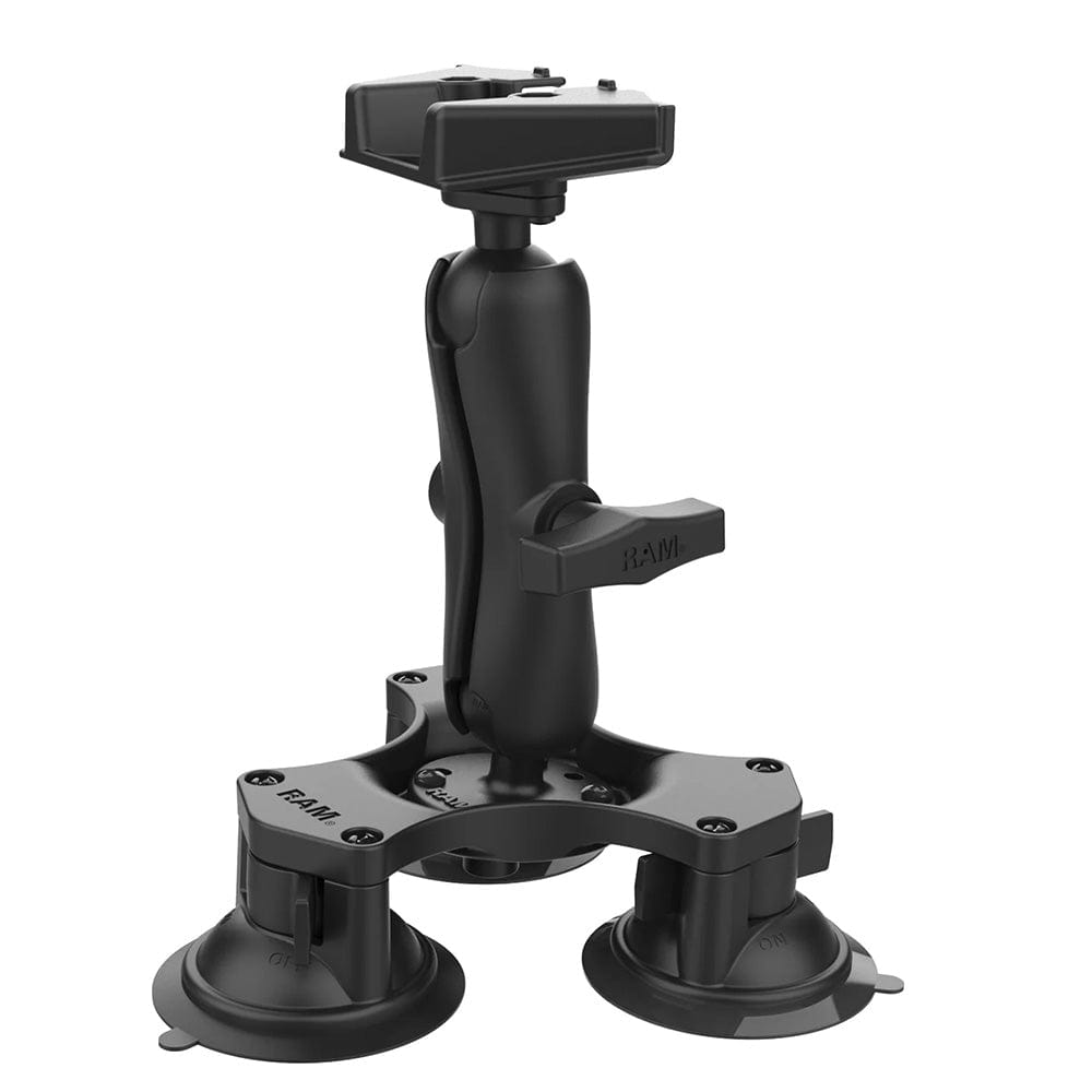 RAM Mount RAM Twist - Lock Triple Suction Heavy Duty Mount f/Starlink Mini [RAP - 365 - 138 - STA1U], Suction Cup Mounts, RAM Mounting Systems, , , at Festive Water Paddlesports