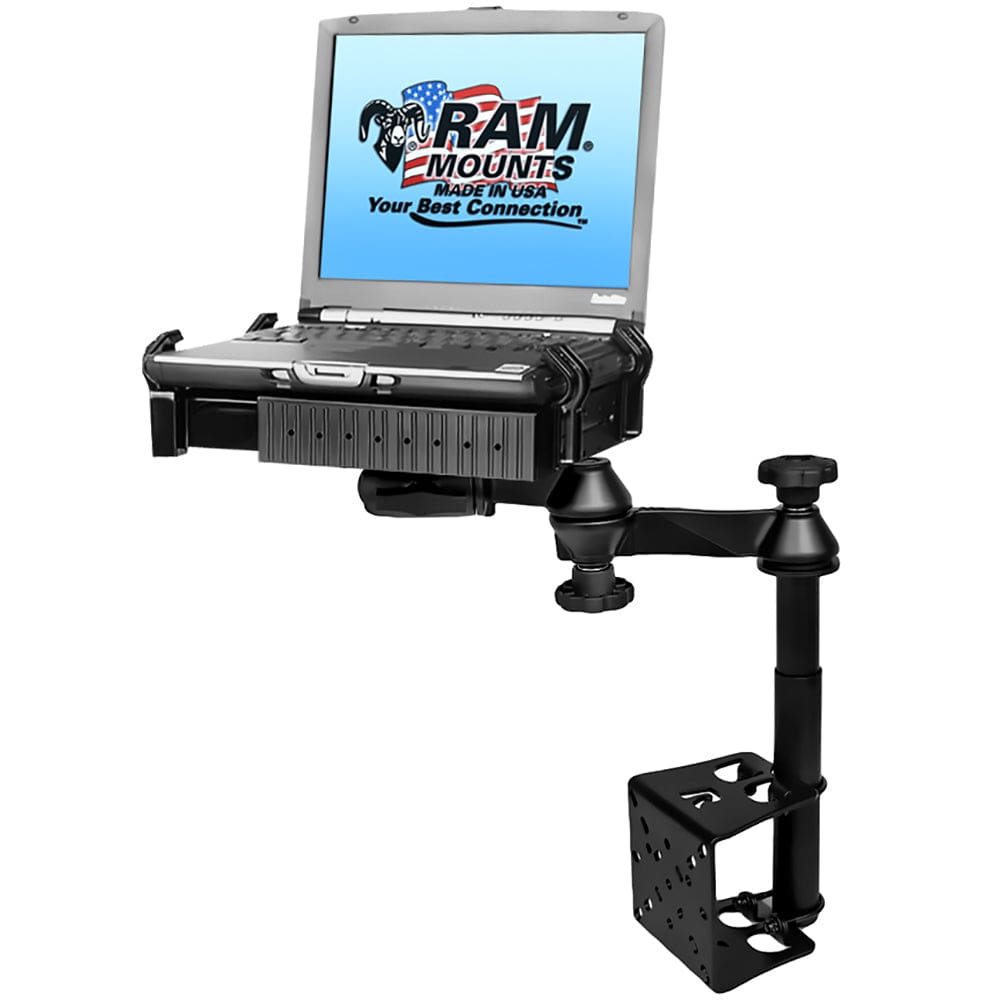 RAM Mount RAM Vertical Drill - Down Laptop Mount [RAM - VB - 184T - SW1], Vehicle Mounts, RAM Mounting Systems, , , at Festive Water Paddlesports