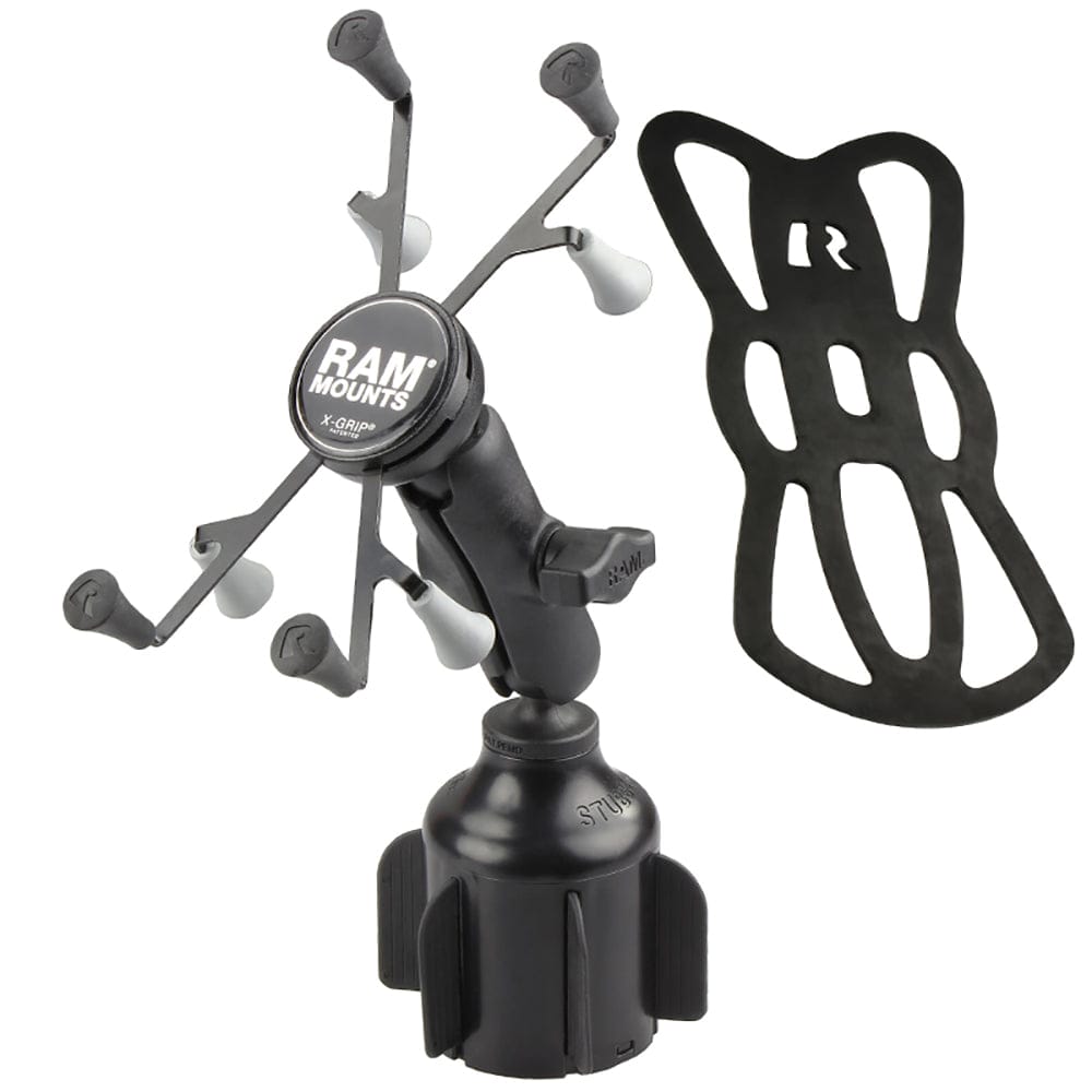 RAM Mount RAM X - Grip f/7" - 8" Tablets w/RAM Stubby Cup Holder Base [RAP - B - 299 - 4 - UN8U], Vehicle Mounts, RAM Mounting Systems, , , at Festive Water Paddlesports