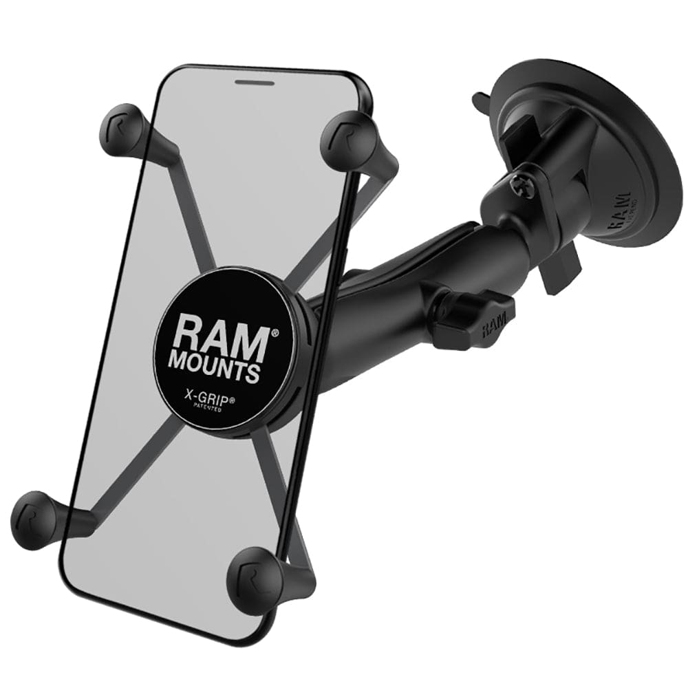 RAM Mount RAM X - Grip Large Phone Mount w/RAM Twist - Lock Suction Cup Base [RAM - B - 166 - C - UN10U], Cell Phone Mounts, RAM Mounting Systems, , , at Festive Water Paddlesports