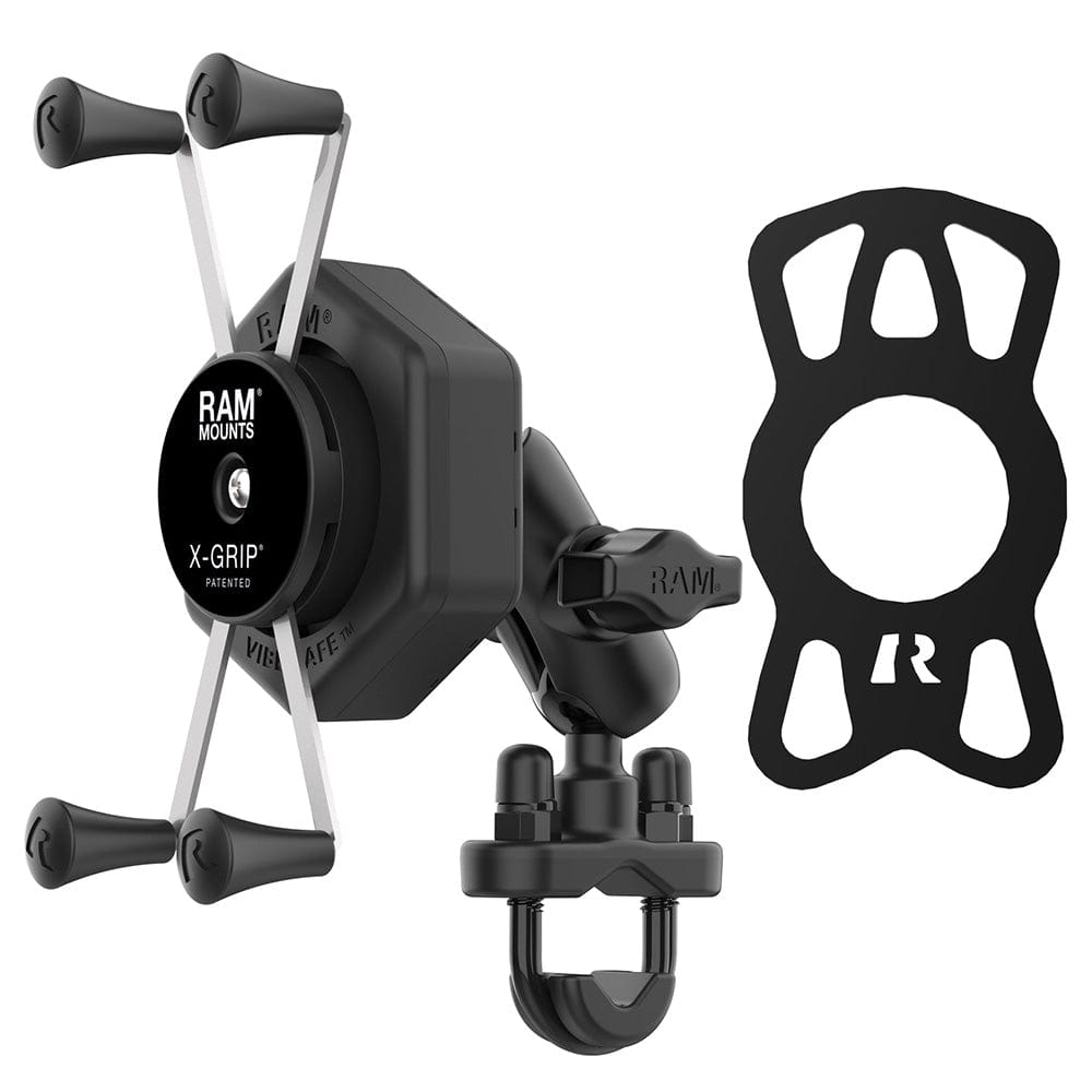 RAM Mount RAM X - Grip Large Phone Mount w/Vibe - Safe U - Bolt Base - Short [RAM - B - 149Z - A - UN10 - 462], Cell Phone Mounts, RAM Mounting Systems, , , at Festive Water Paddlesports
