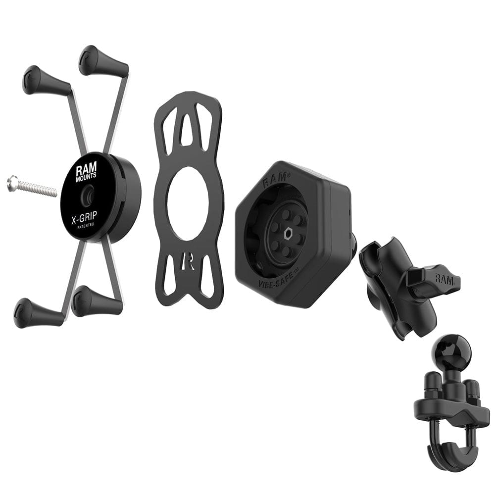RAM Mount RAM X - Grip Large Phone Mount w/Vibe - Safe U - Bolt Base - Short [RAM - B - 149Z - A - UN10 - 462], Cell Phone Mounts, RAM Mounting Systems, , , at Festive Water Paddlesports