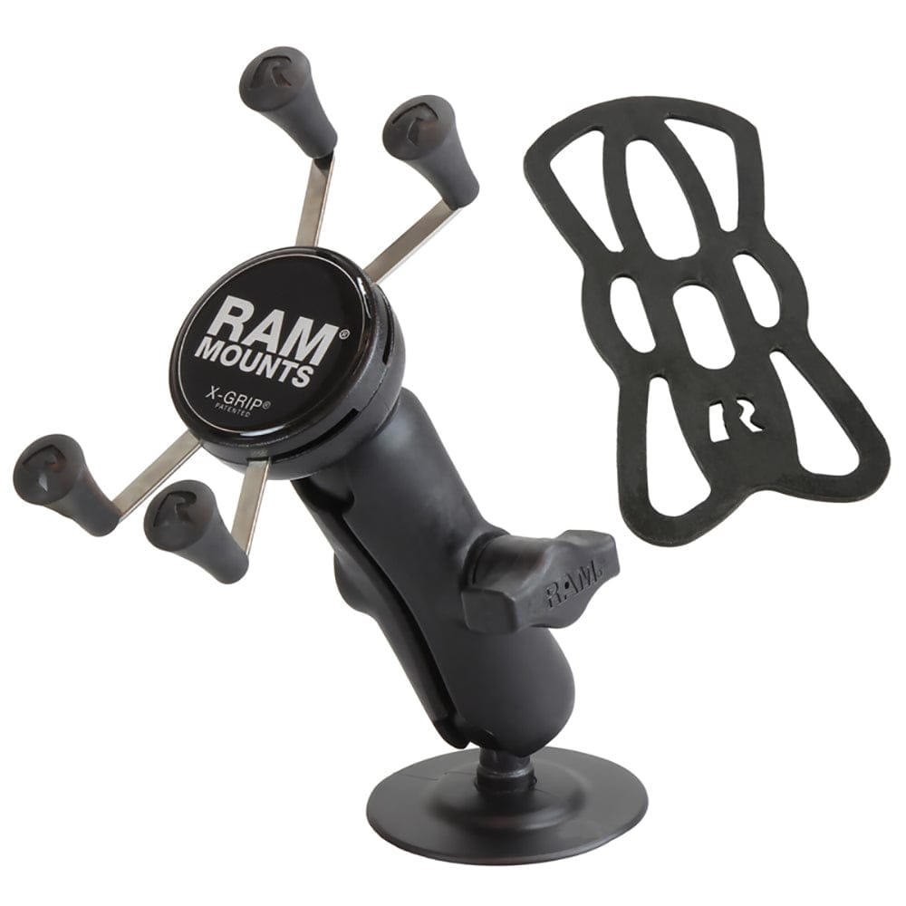 RAM Mount RAM X - Grip Phone Mount w/Flex Adhesive Base [RAP - B - 378 - UN7U], Surface Mount, RAM Mounting Systems, , , at Festive Water Paddlesports