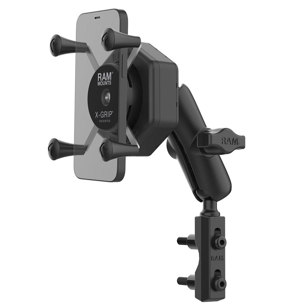 RAM Mount RAM X - Grip Phone Mount w/Vibe - Safe Reservoir Base [RAM - B - 174 - UN7 - 462], Cell Phone Mounts, RAM Mounting Systems, , , at Festive Water Paddlesports