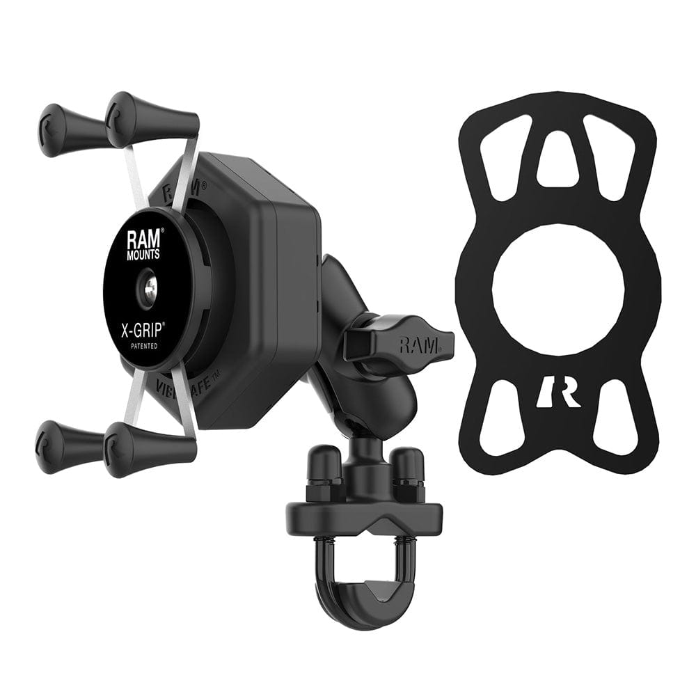 RAM Mount RAM X - Grip Phone Mount w/Vibe - Safe U - Bolt Base - Short [RAM - B - 149Z - A - UN7 - 462], Cell Phone Mounts, RAM Mounting Systems, , , at Festive Water Paddlesports