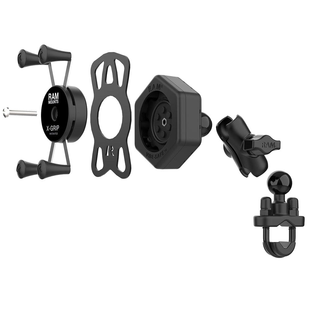 RAM Mount RAM X - Grip Phone Mount w/Vibe - Safe U - Bolt Base - Short [RAM - B - 149Z - A - UN7 - 462], Cell Phone Mounts, RAM Mounting Systems, , , at Festive Water Paddlesports