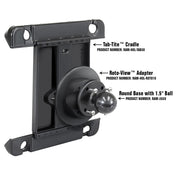 RAM Mount Roto - View Adapter Plate [RAM - HOL - ROTO1U], Tablet Mounts, RAM Mounting Systems, , , at Festive Water Paddlesports