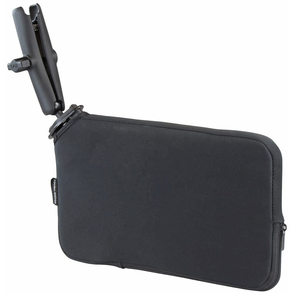 RAM Mount Seat Tough - Wedge w/Long Double Socket Arm [RAM - B - 407 - 201U - C], Seat Mounts, RAM Mounting Systems, , , at Festive Water Paddlesports