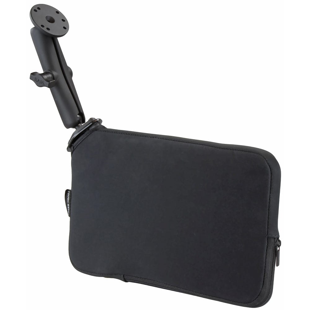RAM Mount Seat Tough - Wedge w/Long Double Socket Arm & Round Base [RAM - B - 407 - C - 202U], Seat Mounts, RAM Mounting Systems, , , at Festive Water Paddlesports