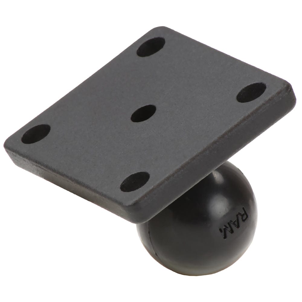 RAM Mount Square 2" x 1.7" Base w/1" Ball [RAM - B - 347U], GPS - Accessories, RAM Mounting Systems, , , at Festive Water Paddlesports