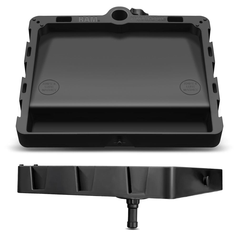 RAM Mount STACK - N - STOW Bait Board w/3" Post & Spline [RAP - 395 - PU], Accessories, RAM Mounting Systems, , , at Festive Water Paddlesports