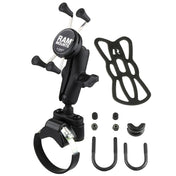RAM Mount Strap Clamp, Roll Bar Mount w/Universal X - Grip Cell/iPhone Cradle [RAM - B - 231 - 2 - UN7U], Cell Phone Mounts, RAM Mounting Systems, , , at Festive Water Paddlesports