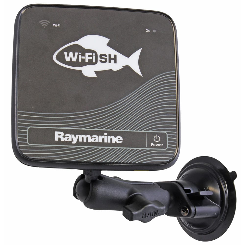 RAM Mount Suction Cup Mount w/1" Ball, including M6 X 30 SS HEX Head Bolt, f/Raymarine Dragonfly - 4/5 WiFish Devices [RAM - B - 224 - 1 - 379 - M616U], Marine Electronics Mounts, RAM Mounting Systems, , , at Festive Water Paddlesports