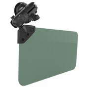 RAM Mount Suction Cup Mount w/Dark Green Sun Visor - 50% Tint [RAM - B - 166 - 326 - VIS - G1U], Aviation, RAM Mounting Systems, at Festive Water Paddlesports