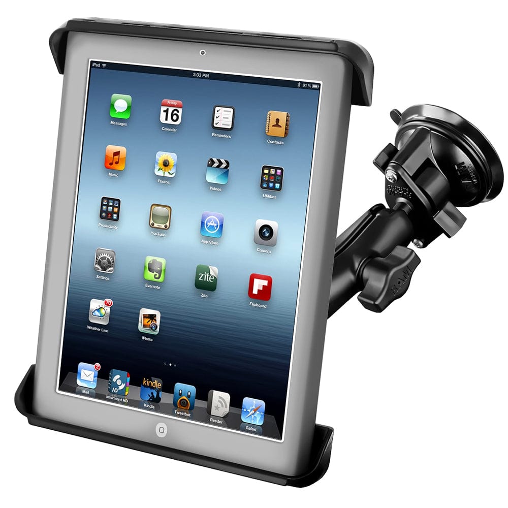 RAM Mount Tab - Tite iPad / HP TouchPad Cradle Twist Lock Suction Cup Mount [RAM - B - 166 - TAB3U], Tablet Mounts, RAM Mounting Systems, , , at Festive Water Paddlesports