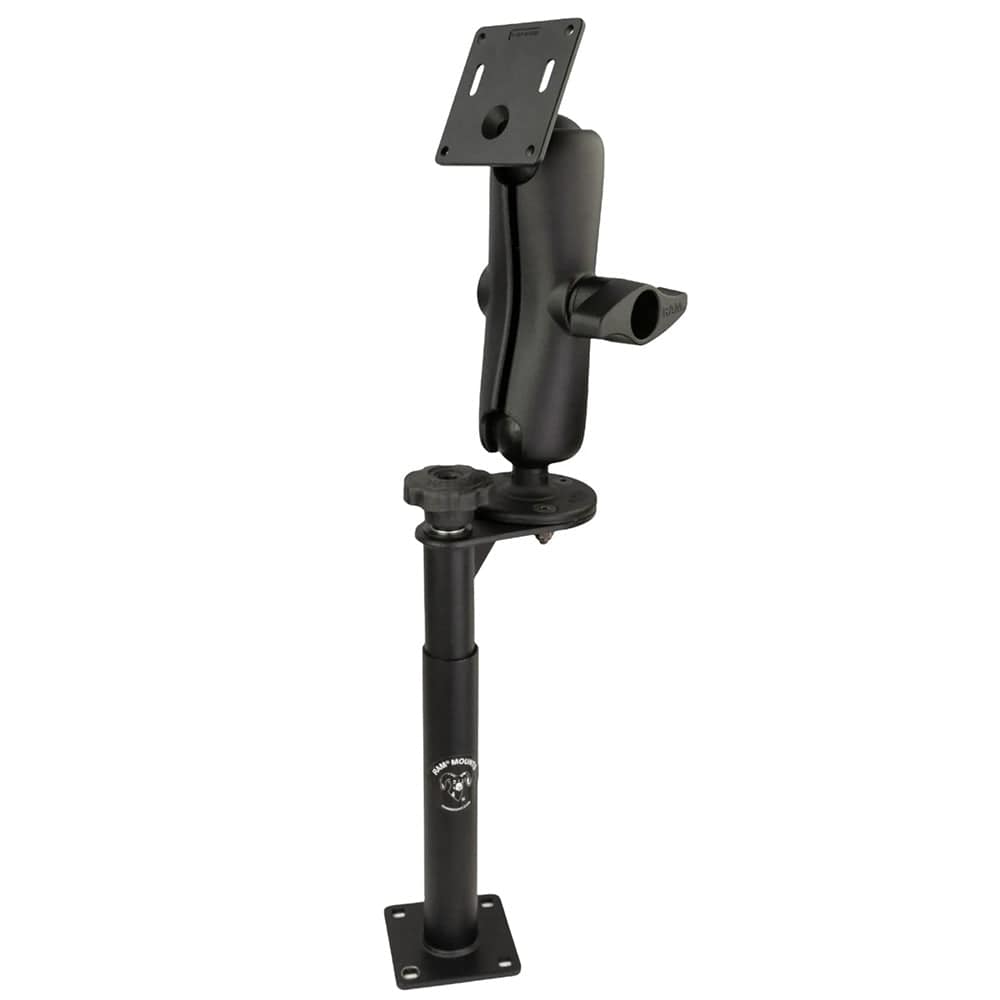 RAM Mount Tele - Pole w/8" 9" Poles 75mm VESA Mount [RAM - VP - 89F - D - 101 - 2461U], Vehicle Mounts, RAM Mounting Systems, , , at Festive Water Paddlesports