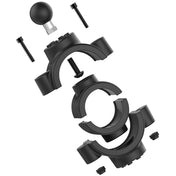 RAM Mount Torque 1 - 1/2" - 2" Diameter Rail Base w/1" Ball [RAM - B - 415 - 15 - 2U], Rail/Handle Bar Mounts, RAM Mounting Systems, , , at Festive Water Paddlesports