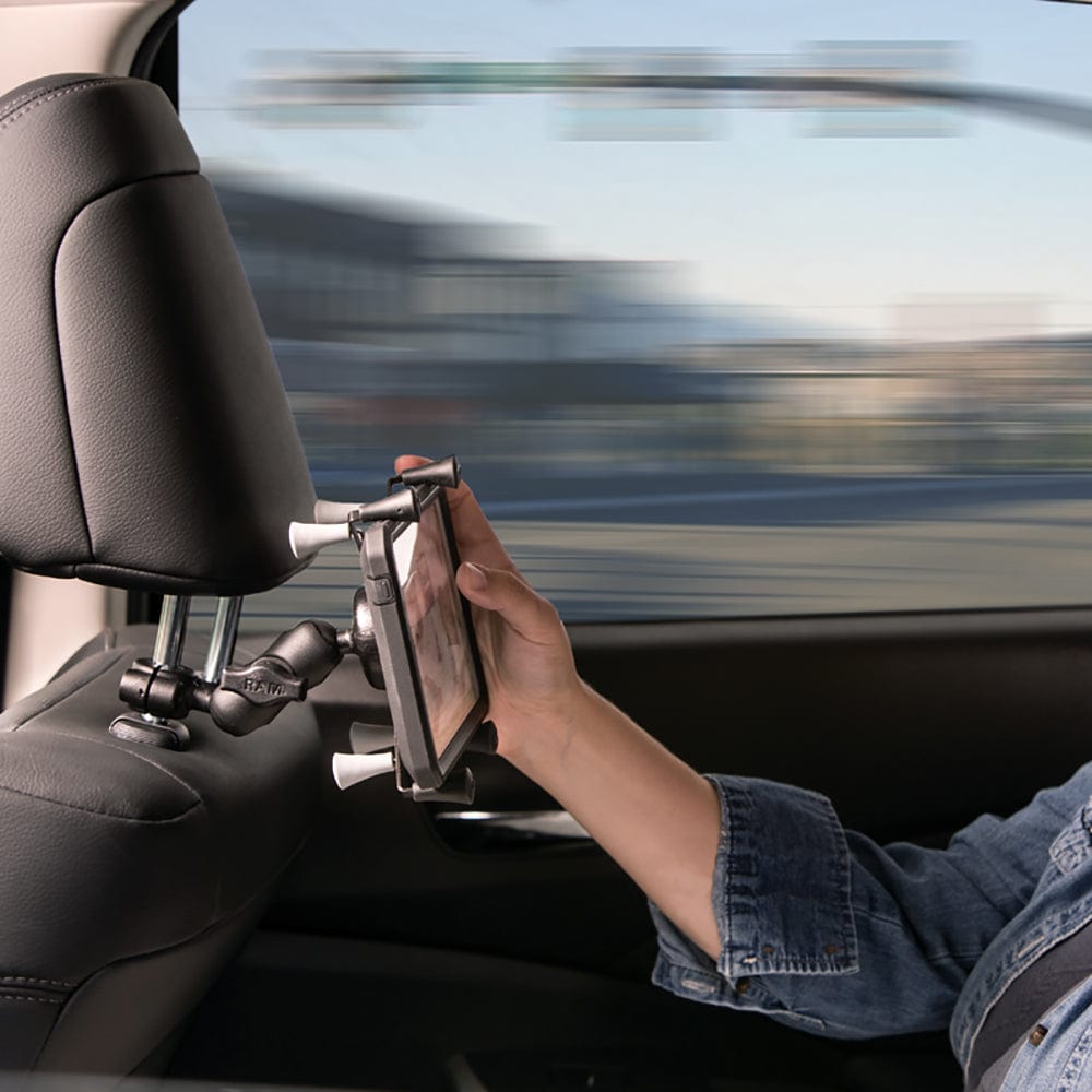 RAM Mount Torque 3/8" - 5/8" Diameter Mini Rail Base w/1" Ball [RAM - B - 408 - 37 - 62U], Rail/Handle Bar Mounts, RAM Mounting Systems, , , at Festive Water Paddlesports