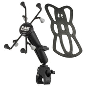 RAM Mount Tough - Claw Base w/Long Double Socket Arm & Universal X - Grip Cradle w/1" Ball f/7" Tablets [RAM - B - 400 - C - UN8U], Rail/Handle Bar Mounts, RAM Mounting Systems, , , at Festive Water Paddlesports