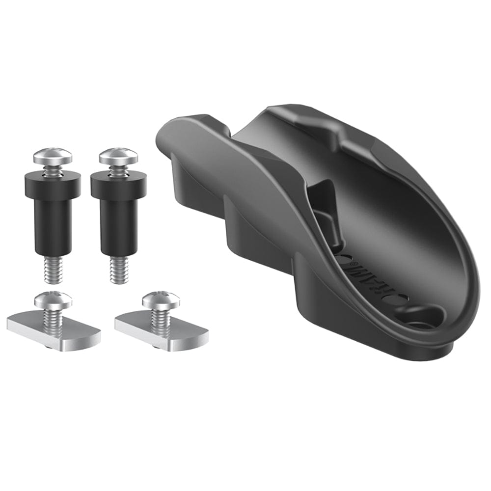 Ram Mount Tough - Clip Paddle Cradle with Track and Drill - Down Mounting Hardware [RAP - 430TD], Kayak Mounts, RAM Mounting Systems, , , at Festive Water Paddlesports