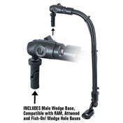 RAM Mount Transducer Arm Mount w/1" Ball Wedge - Compatible w/Scotty/Hobie [RAM - B - 316 - 18 - TRA1 - 354], Kayak Mounts, RAM Mounting Systems, , , at Festive Water Paddlesports
