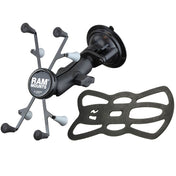 RAM Mount Twist Lock Suction Cup Base w/Universal X - Grip II [RAM - B - 166 - UN8U], Vehicle Laptop Mounts, RAM Mounting Systems, , , at Festive Water Paddlesports
