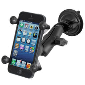 RAM Mount Twist Lock Suction Cup Mount w/Universal X - Grip Cell Phone Holder [RAM - B - 166 - UN7U], Suction Cup Mounts, RAM Mounting Systems, , , at Festive Water Paddlesports