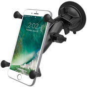 RAM Mount Twist - Lock Suction Cup Mount w/Universal X - Grip Large Phone/Phablet Cradle [RAM - B - 166 - UN10U], Cell Phone Mounts, RAM Mounting Systems, , , at Festive Water Paddlesports