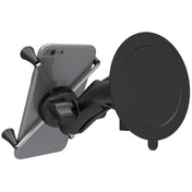 RAM Mount Twist - Lock Suction Cup Mount w/Universal X - Grip Large Phone/Phablet Cradle [RAM - B - 166 - UN10U], Cell Phone Mounts, RAM Mounting Systems, , , at Festive Water Paddlesports