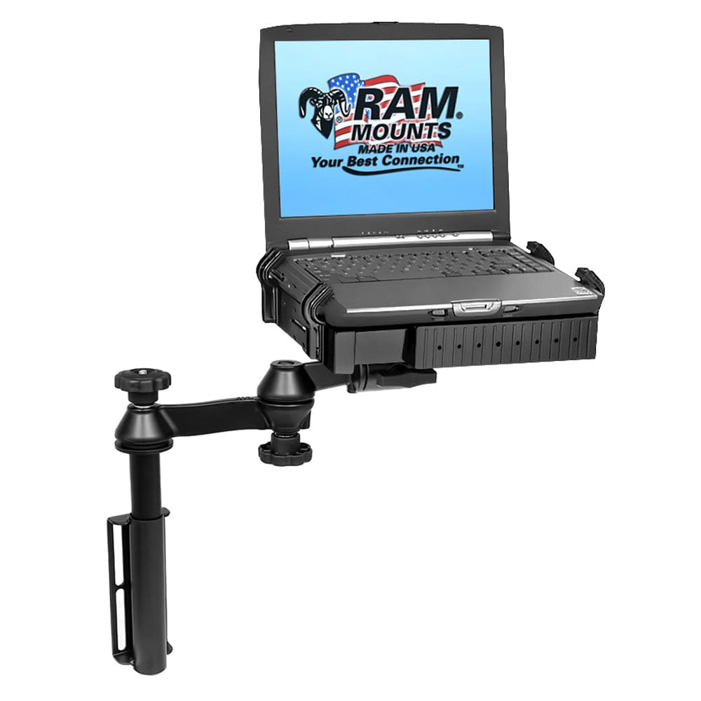 RAM Mount Universal Flat Surface Vertical Drill - Down Vehicle Laptop Mount Stand [RAM - VB - 181 - SW1], Vehicle Mounts, RAM Mounting Systems, , , at Festive Water Paddlesports