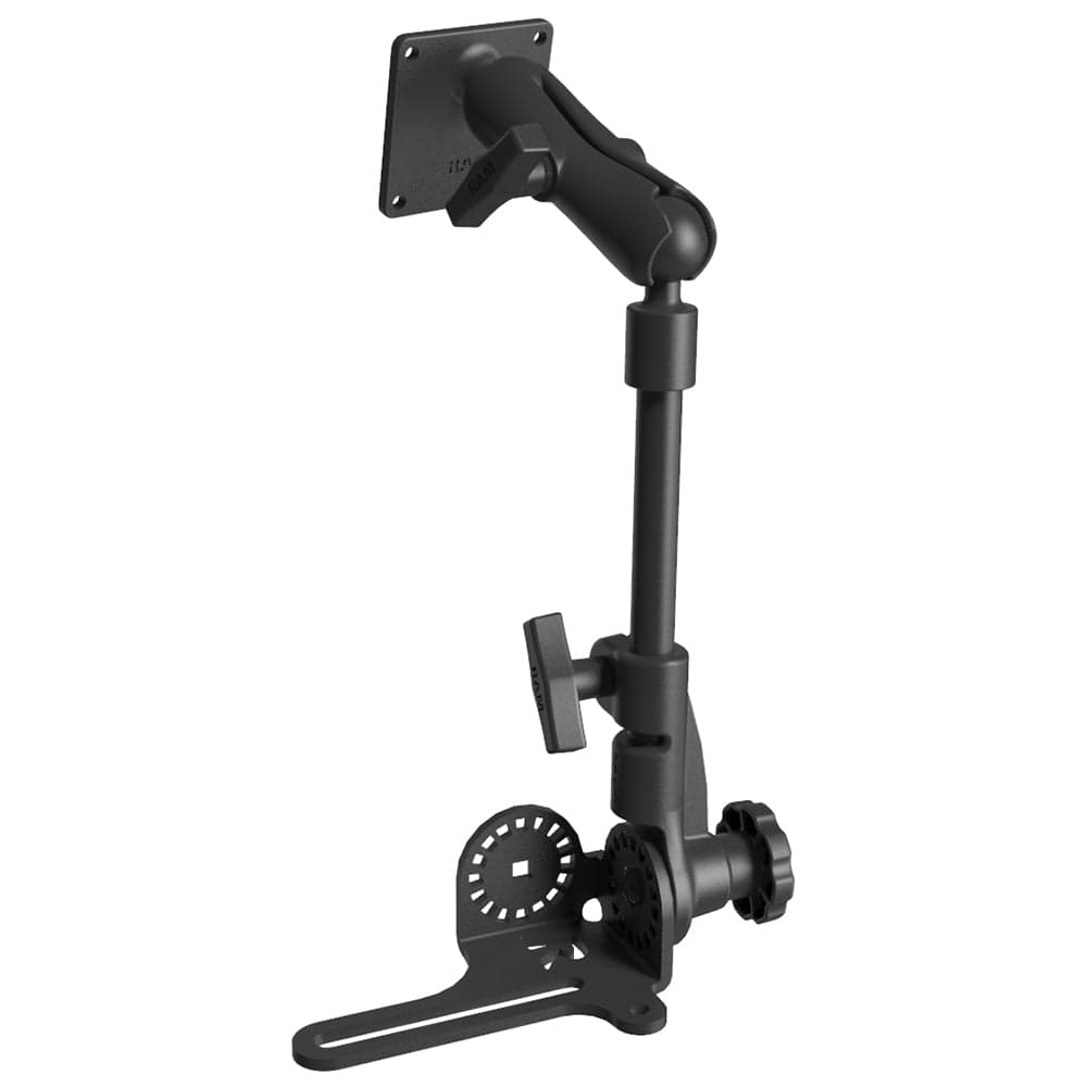 RAM Mount Universal No - Drill RAM Pod HD Vehicle Mount w/ 75mm x 75mm Vesa Plate [RAM - 316 - HD - 2461U], Vehicle Mounts, RAM Mounting Systems, , , at Festive Water Paddlesports