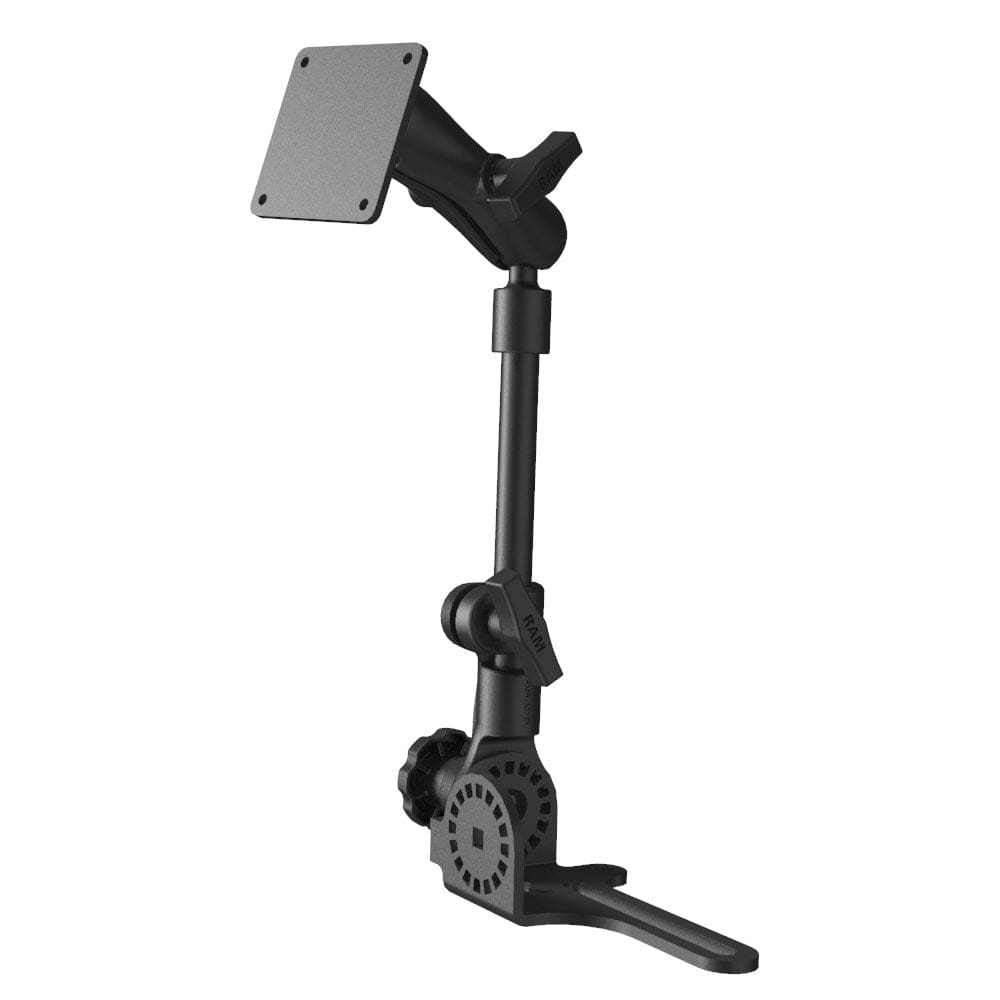 RAM Mount Universal No - Drill RAM Pod HD Vehicle Mount w/ 75mm x 75mm Vesa Plate [RAM - 316 - HD - 2461U], Vehicle Mounts, RAM Mounting Systems, , , at Festive Water Paddlesports