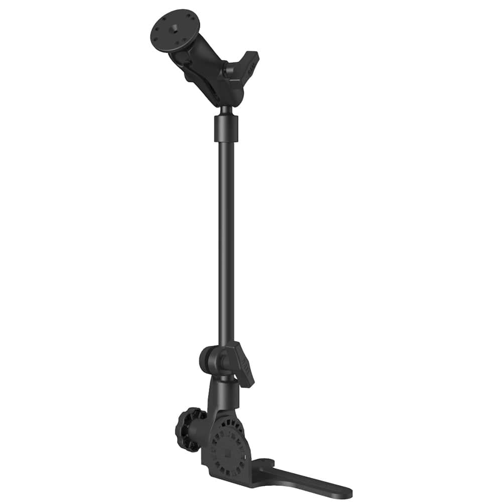 RAM Mount Universal No - Drill RAM POD HDVehicle Mount w/Double Socket Arm 2.5" Round Base AMPs Hole Pattern [RAM - 316 - HD - 18 - 202U], Vehicle Mounts, RAM Mounting Systems, , , at Festive Water Paddlesports