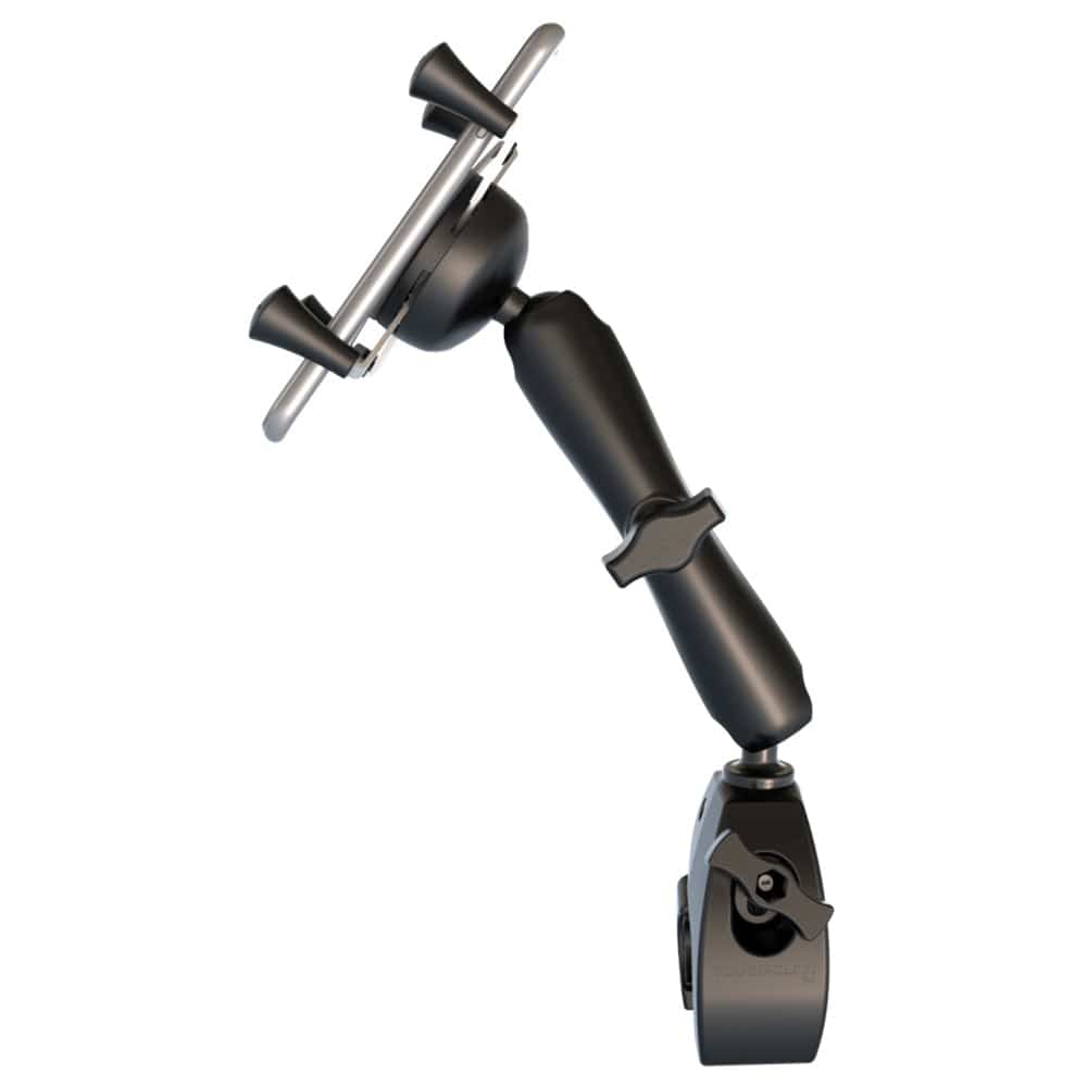 RAM Mount Universal Tough - Claw Base w/Long Double Socket Arm & Universal X - Grip Cell/iPhone Cradle [RAM - B - 400 - C - UN7U], Rail/Handle Bar Mounts, RAM Mounting Systems, , , at Festive Water Paddlesports