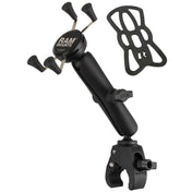 RAM Mount Universal Tough - Claw Base w/Long Double Socket Arm & Universal X - Grip Cell/iPhone Cradle [RAM - B - 400 - C - UN7U], Rail/Handle Bar Mounts, RAM Mounting Systems, , , at Festive Water Paddlesports