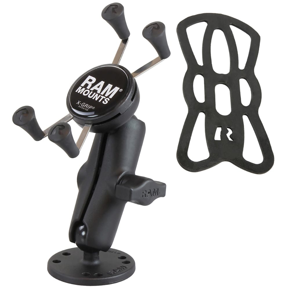 RAM Mount Universal X - Grip Flat Surface Mount [RAM - B - 138 - UN7U], Cell Phone Mounts, RAM Mounting Systems, , , at Festive Water Paddlesports