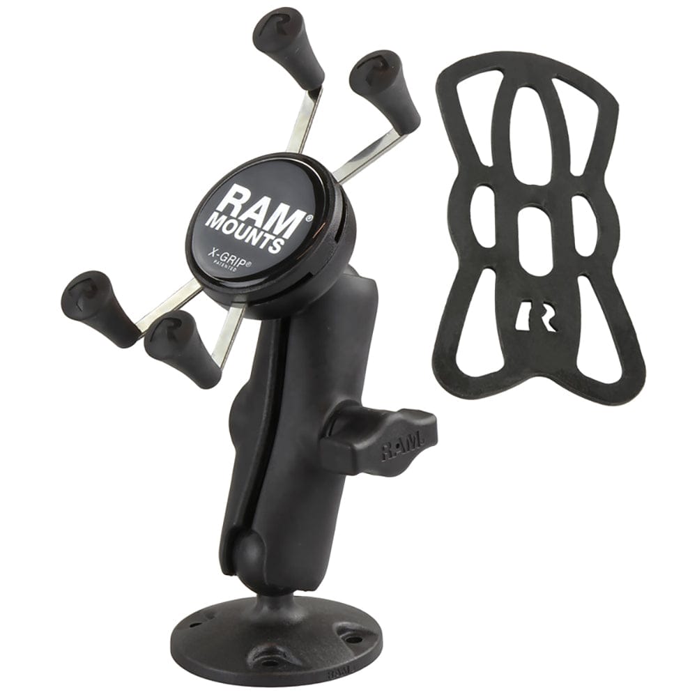 RAM Mount Universal X - Grip Holder Composite Surface Mount [RAP - B - 138 - UN7], Cell Phone Mounts, RAM Mounting Systems, , , at Festive Water Paddlesports