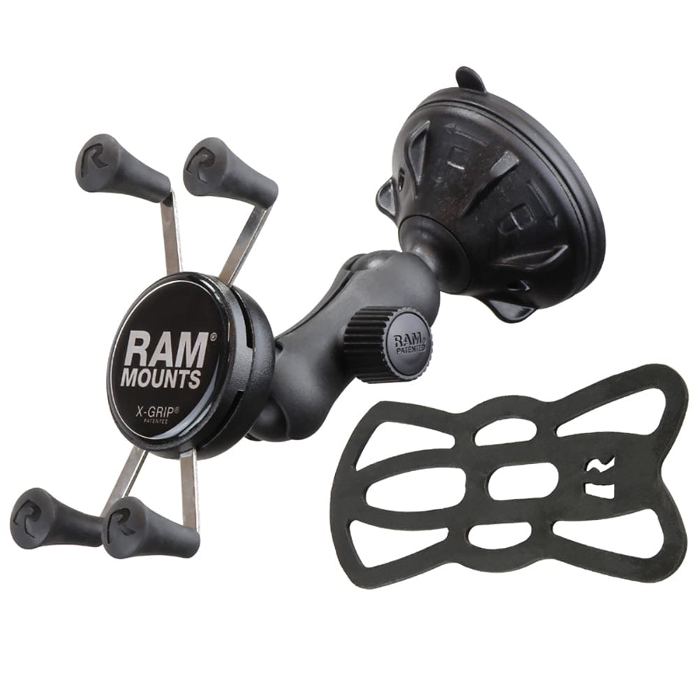 RAM Mount X - Grip Composite Twist Lock Suction Cup Mount [RAP - B - 166 - 2 - UN7U], Suction Cup Mounts, RAM Mounting Systems, , , at Festive Water Paddlesports