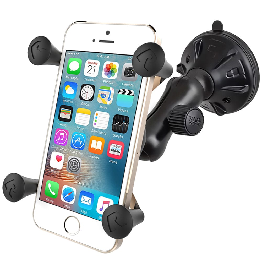 RAM Mount X - Grip Composite Twist Lock Suction Cup Mount [RAP - B - 166 - 2 - UN7U], Suction Cup Mounts, RAM Mounting Systems, , , at Festive Water Paddlesports