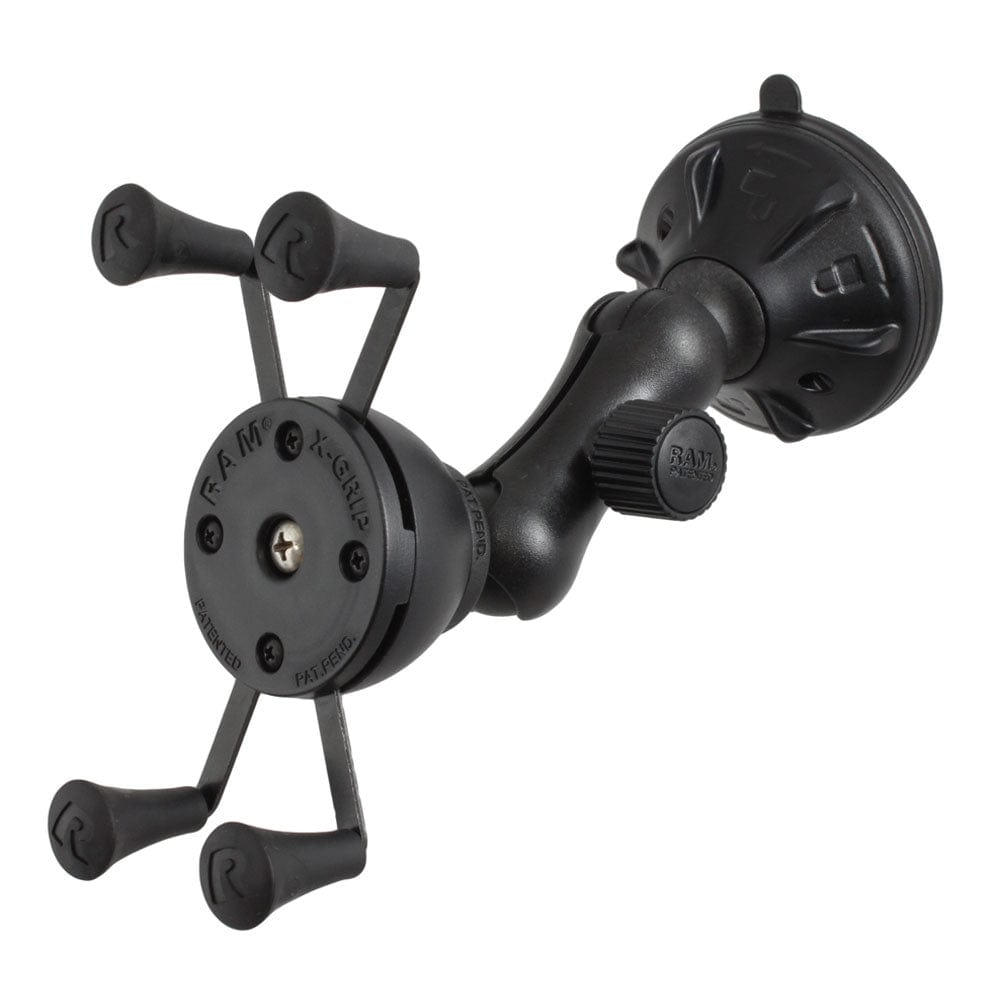 RAM Mount X - Grip Composite Twist Lock Suction Cup Mount [RAP - B - 166 - 2 - UN7U], Suction Cup Mounts, RAM Mounting Systems, , , at Festive Water Paddlesports