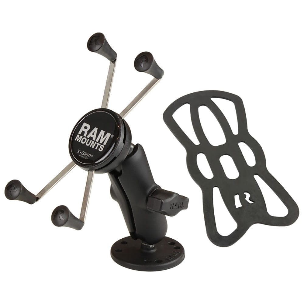 RAM Mount X - Grip Large Phone Mount with Drill - Down Base [RAM - B - 138 - UN10], Cell Phone Mounts, RAM Mounting Systems, , , at Festive Water Paddlesports
