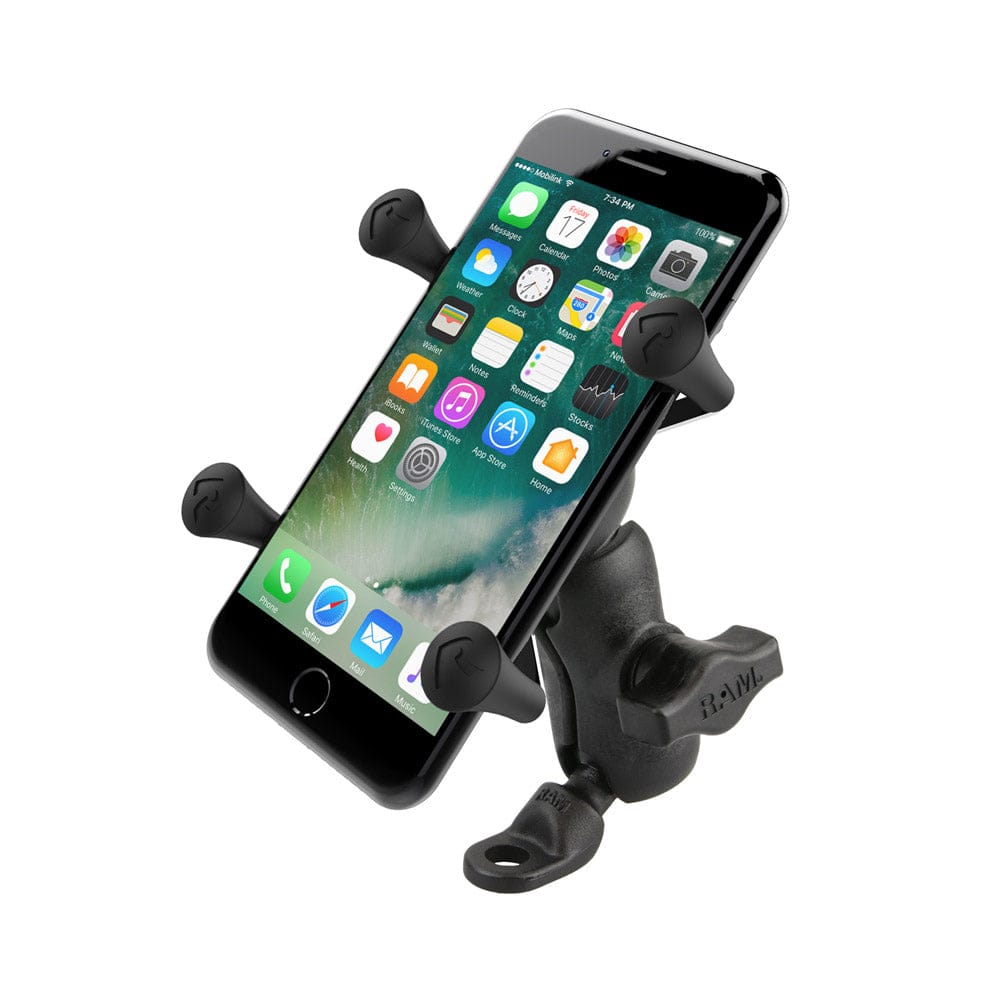 RAM MOUNT X - Grip Phone Mount w/9mm Angled Bolt Head Adapter [RAP - B - 272 - A - UN7U], Cell Phone Mounts, RAM Mounting Systems, , , at Festive Water Paddlesports