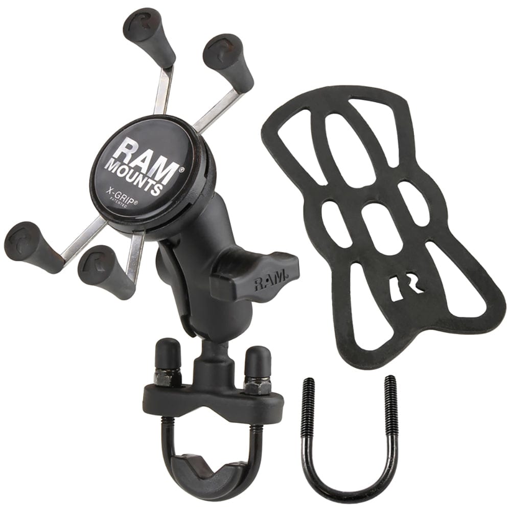 RAM Mount X - Grip Phone Mount w/Handlebar U - Bolt Base [RAM - B - 149Z - A - UN7U], Cell Phone Mounts, RAM Mounting Systems, , , at Festive Water Paddlesports