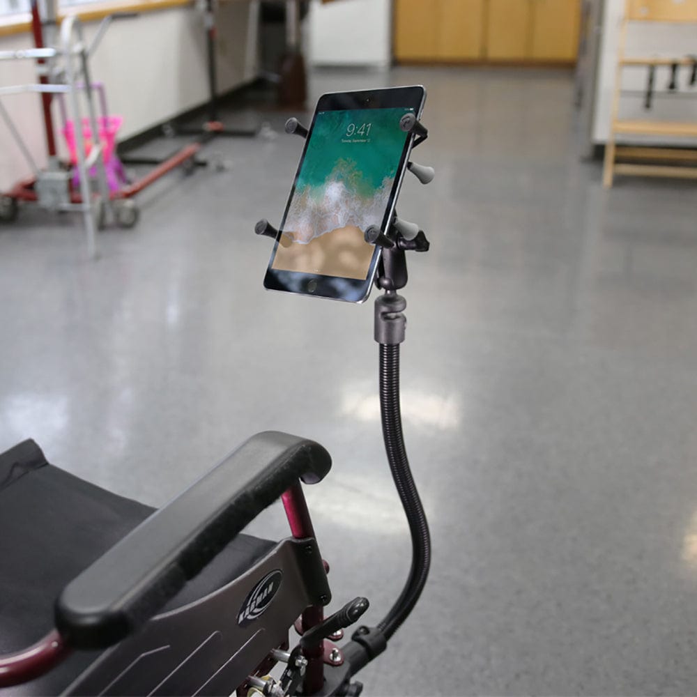 RAM Mount X - GripWheelchair Leg Rail Mount f/7" - 8" Tablets [RAP - 400 - 18 - B - UN8], Wheelchair Mounts, RAM Mounting Systems, , , at Festive Water Paddlesports