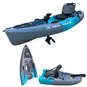 Raptor 9.5ft Propeller Drive Modular Fishing Kayak, Fishing Kayak, ReelYaks, Cyan Gray in 1 - 2 weeks at Festive Water Paddlesports