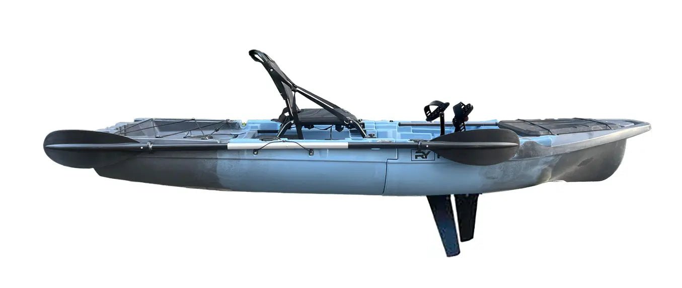 Recon 10ft Fin Drive Modular Fishing Kayak, Fishing Kayak, ReelYaks, Blue Gray in 1 - 2 weeks at Festive Water Paddlesports