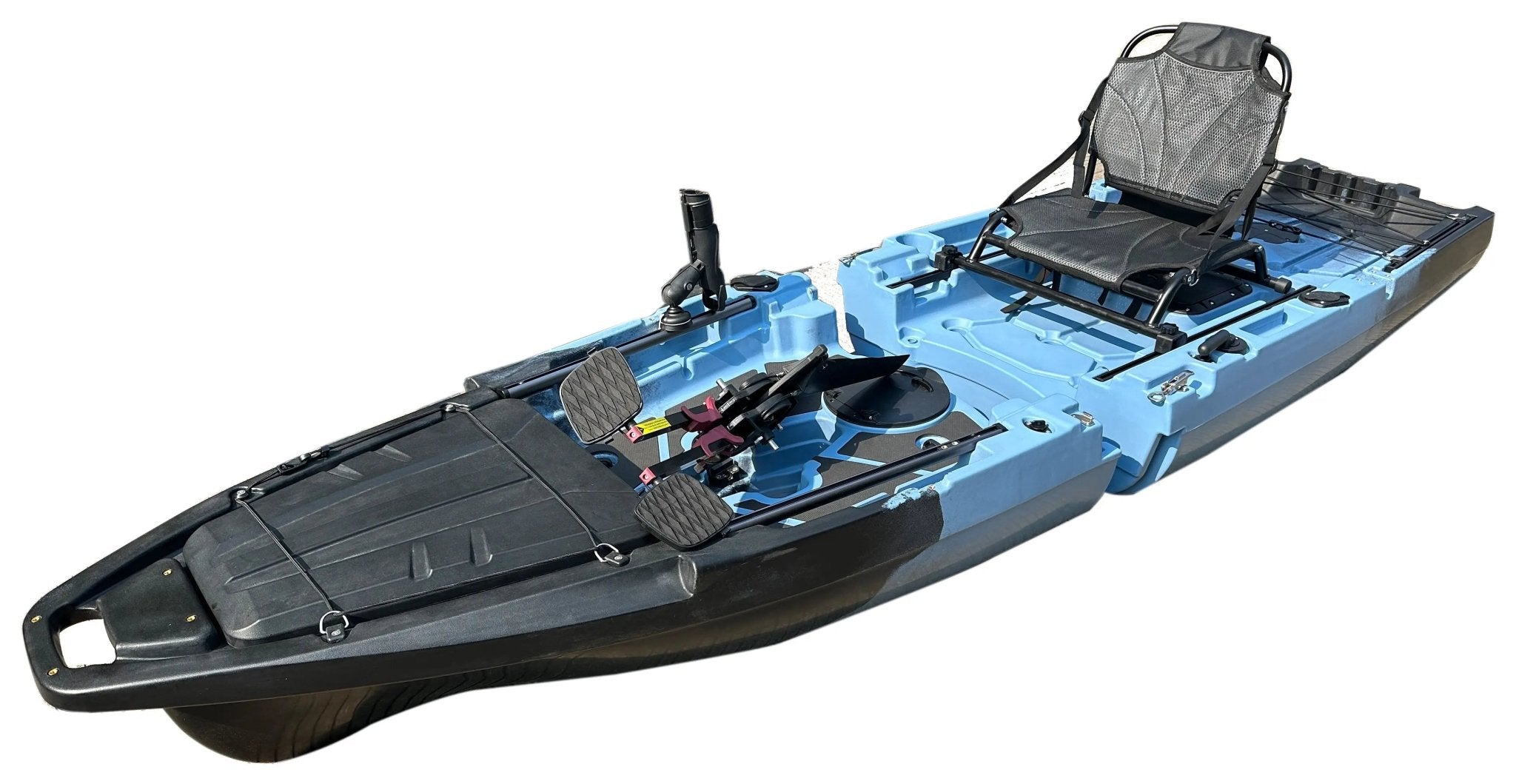 Recon 10ft Propeller Drive Modular Fishing Kayak, Fishing Kayak, ReelYaks, Blue Gray in 1 - 2 weeks at Festive Water Paddlesports
