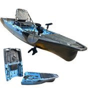 Recon 10ft Propeller Drive Modular Fishing Kayak, Fishing Kayak, ReelYaks, Blue Gray in 1 - 2 weeks at Festive Water Paddlesports
