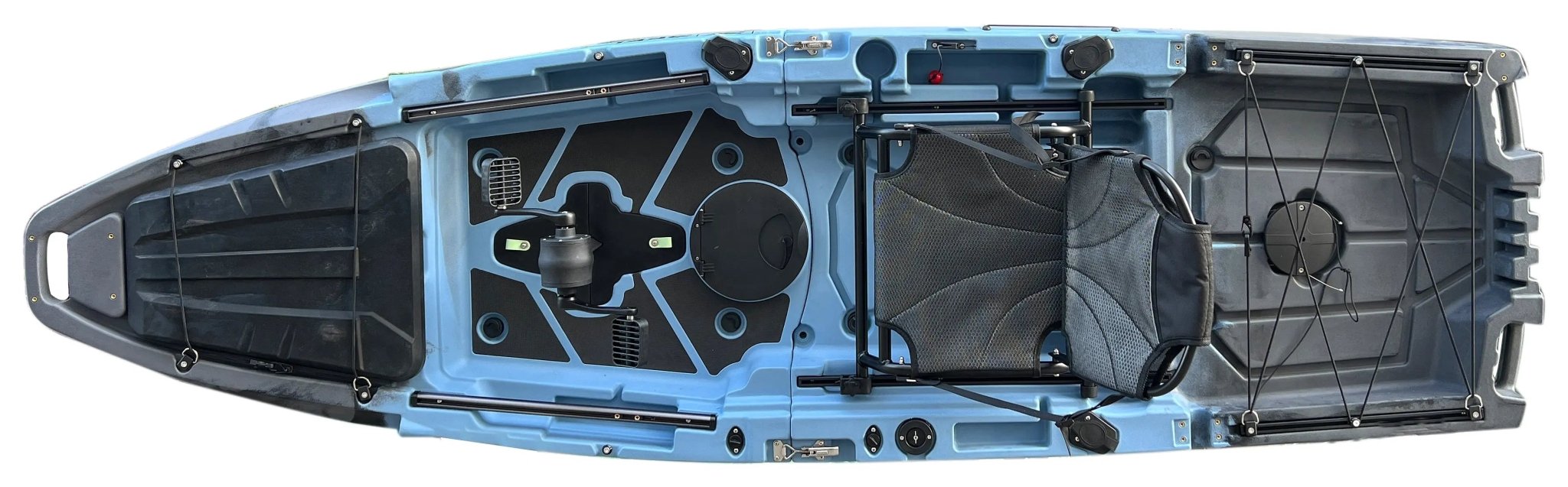 Recon 10ft Propeller Drive Modular Fishing Kayak, Fishing Kayak, ReelYaks, Blue Gray in 1 - 2 weeks at Festive Water Paddlesports